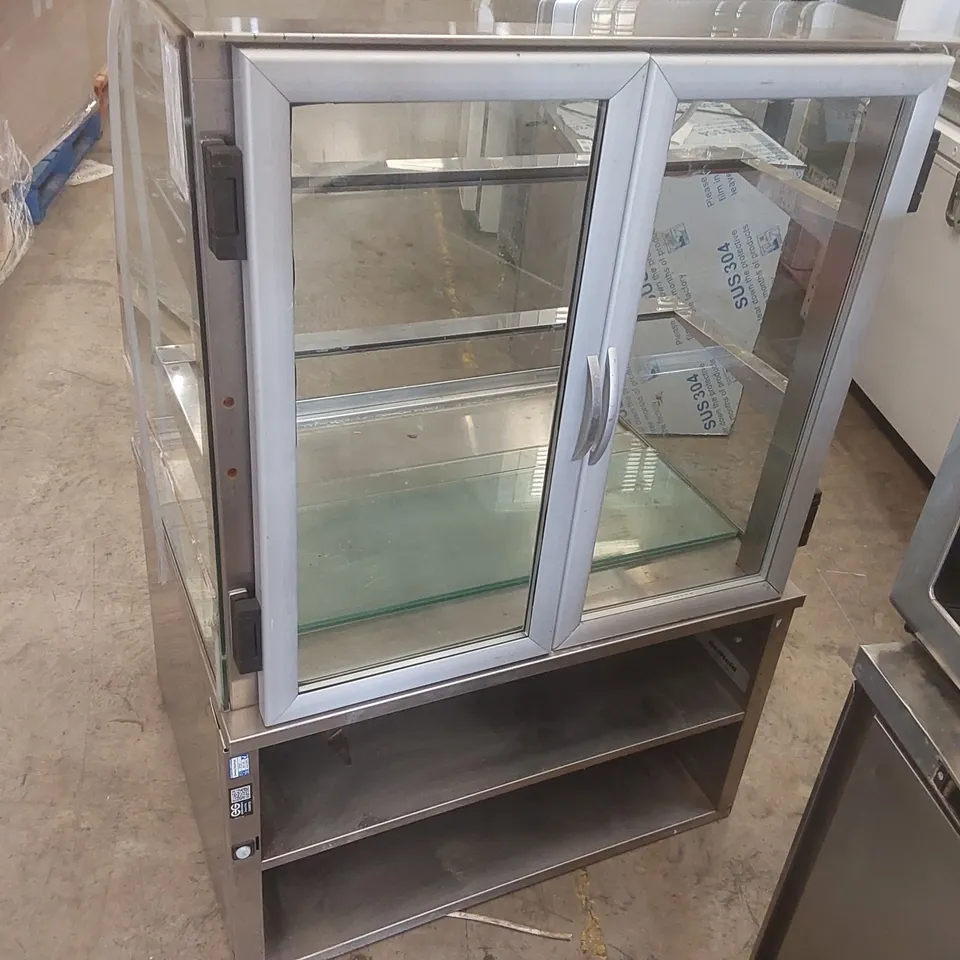 VISCOUNT AB1AMDC0900GB  CHILLED STAINLESS STEEL AND GLASS DISPLAY CABINET