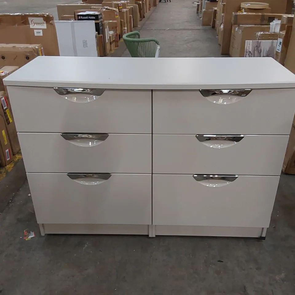 RATLEY 6-DRAWER CHEST OF DRAWERS - WHITE 