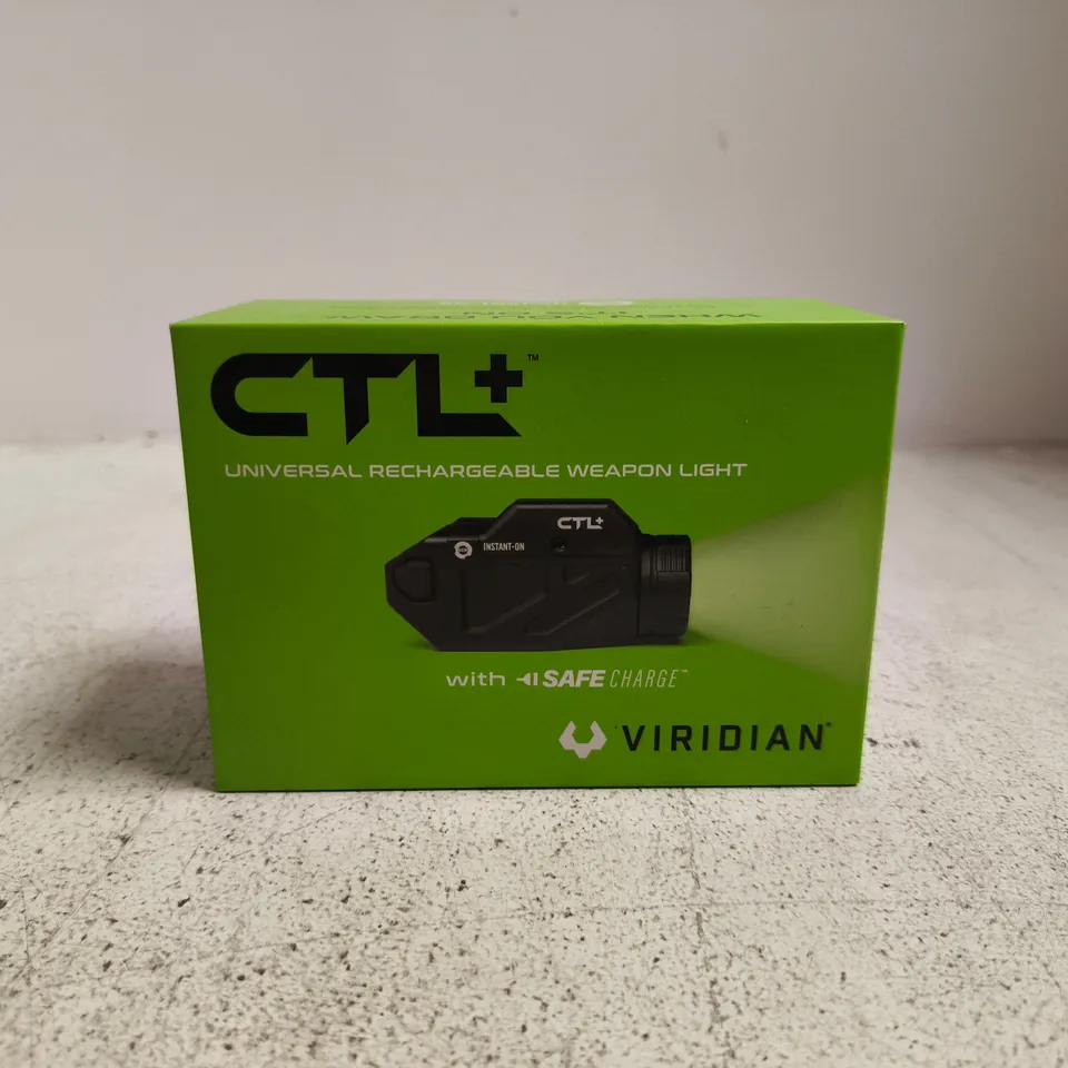 VIRIDIAN CTL+ UNIVERSAL RECHARGEABLE WEAPON LIGHT - BOXED