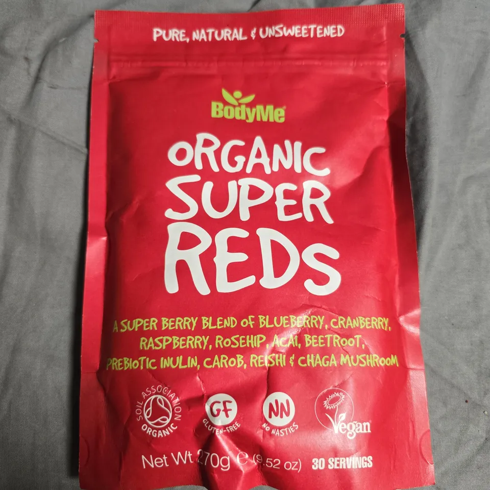 BODY ME ORGANIC SUPER REDS FOOD SUPPLEMENT - 270G