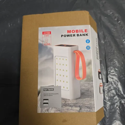 MOBILE POWER BANK WITH LED PANEL, 4 USB FAST CHARGE – BOXED