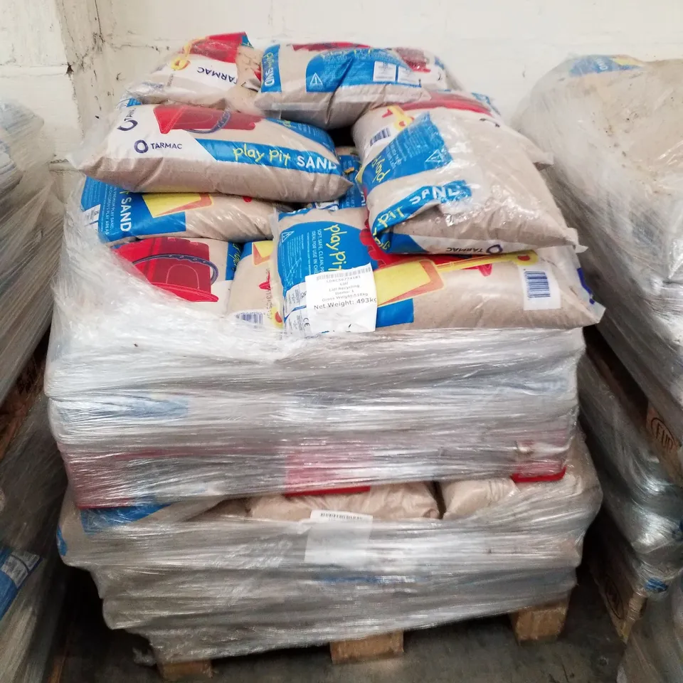 2 PALLETS EACH CONTAINING APPROXIMATELY 35 BAGS OF PLAY SAND