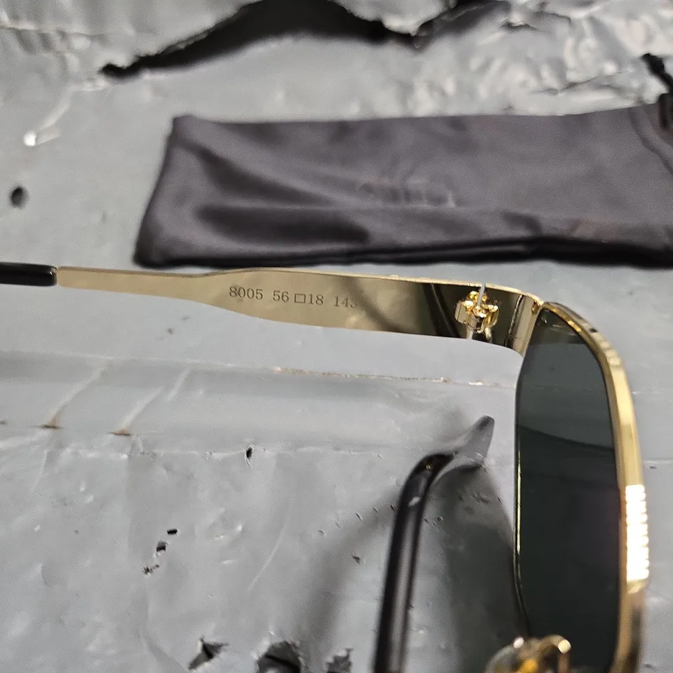 CÉLINE SUNGLASSES, MODEL 8005, GOLD-TONE METAL, MADE IN ITALY