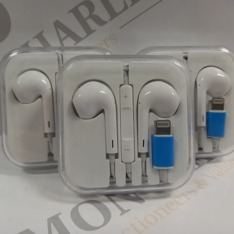 BOX OF 5 IN EAR WIRED EARPHONES FOR IPHONE