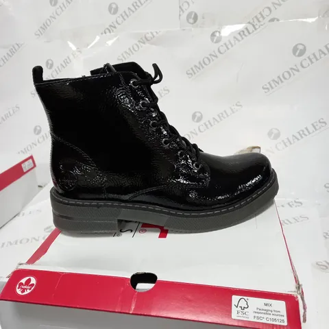 BOXED PAIR OF RIEKER BOOTS SIZE 5