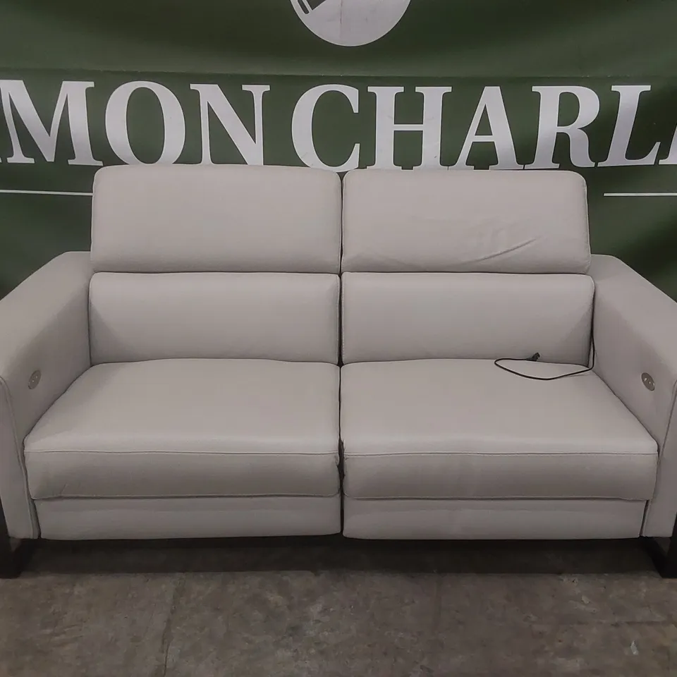 QUALITY DESIGNER ITALIAN MADE 3 SEATER ELECTRIC RECLINER LEATHER SOFA