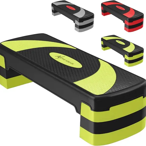 BOXED ACTIVE FOREVER STEPPERS FOR EXERCISE 3 LEVELS - BLACK/GREEN