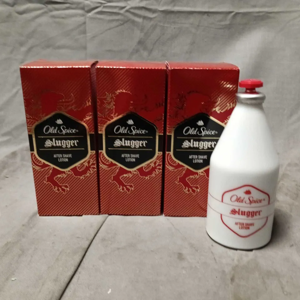 LOT OF 6 OLD SPICE SLUGGER 100ML AFTER SHAVE LOTIONS