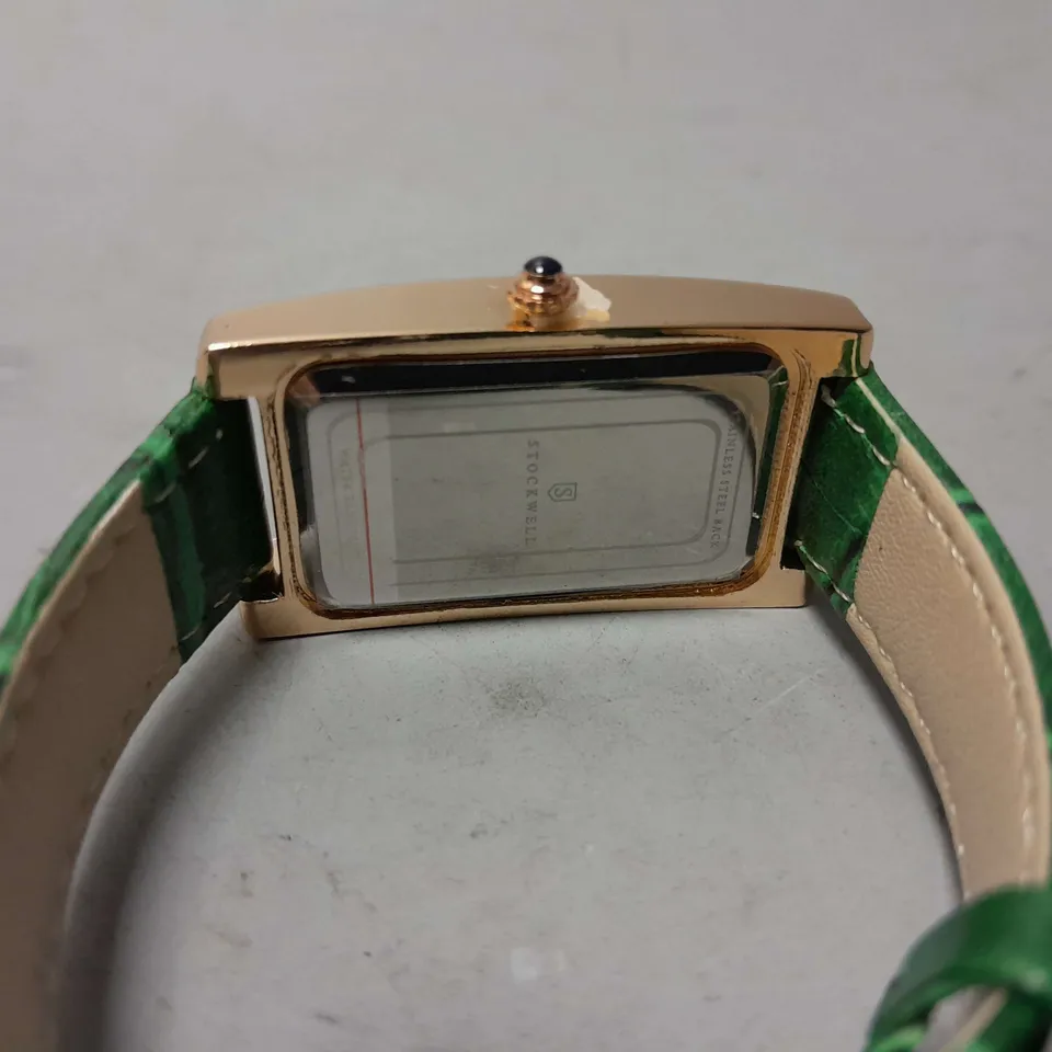 LADIES STOCKWELL WATCH – TEXTURED DIAL WITH SUB DIAL MINUTE HAND – LEATHER STRAP