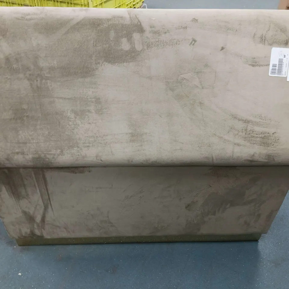 GREY FABRIC STORAGE OTTOMAN WITH 2 CUBES