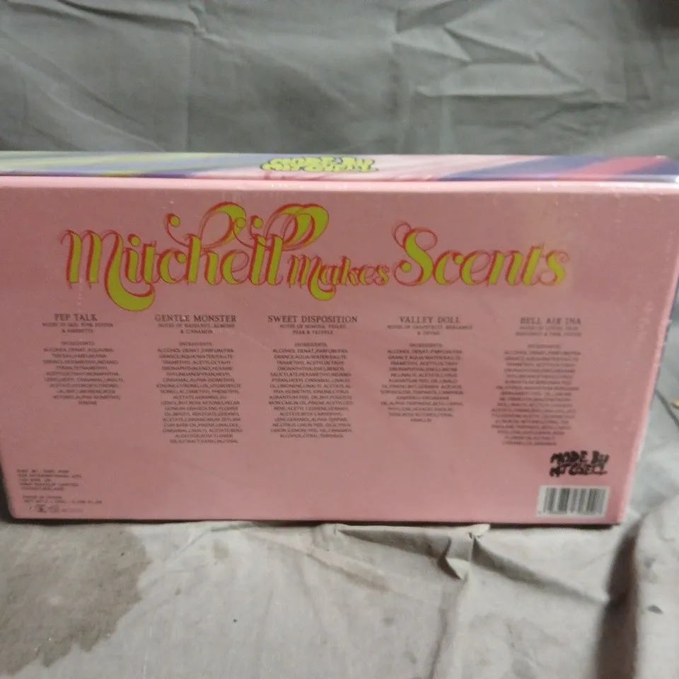 SEALED MITCHELL MAKES SCENTS DISCOVERY SET – 5 PIECE FRAGRANCE GIFT BOX