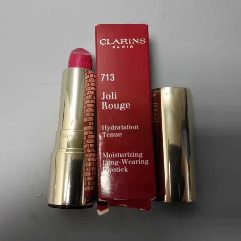 CLARINS PARIS 713 JOLI ROUGE MOISTURIZING LONG-WEARING LIPSTICK (3.5g)