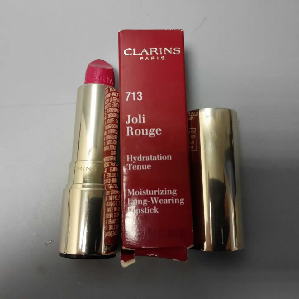 CLARINS PARIS 713 JOLI ROUGE MOISTURIZING LONG-WEARING LIPSTICK (3.5g)