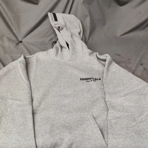 FEAR OF GOD ESSENTIALS HOODIE – GREY SIZE L