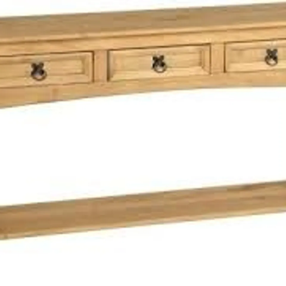 BOX3D CORONA 3 DRAWER CONSOLE TABLE WITH SHELF ( 1 BOX )