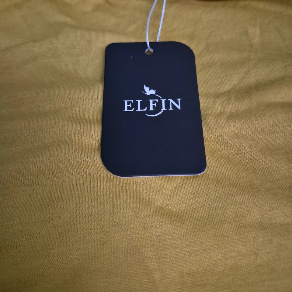 ELFIN WOMEN'S TOPS – MUSTARD & BLACK (2-PACK) WITH TAGS SIZE M