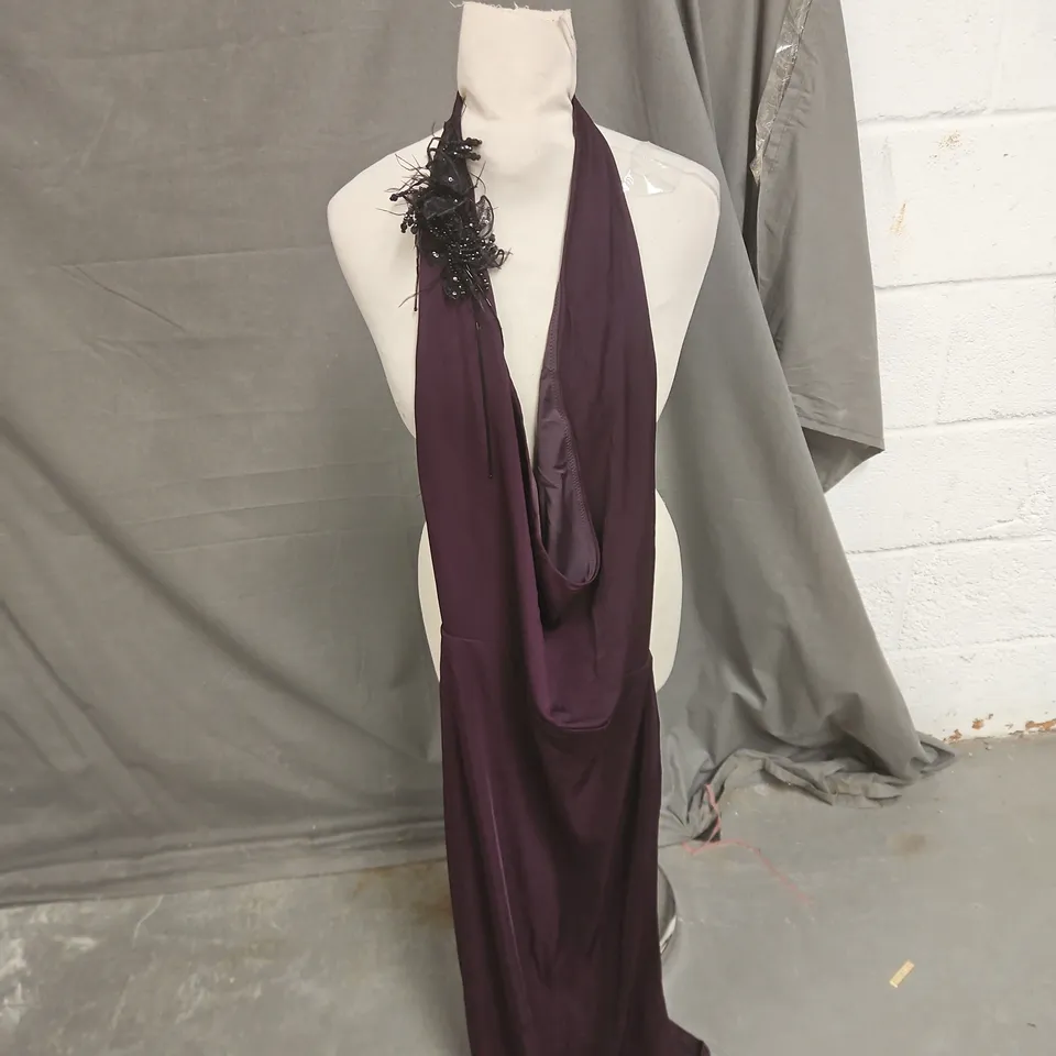 WHITE FOX CHAMPAGNE RUSH PLUM MIDI DRESS - WOMEN'S SIZE S