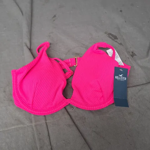 HOLLISTER PINK BIKINI TOP - XS