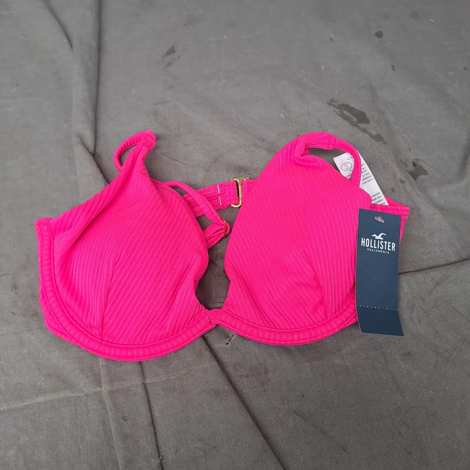 HOLLISTER PINK BIKINI TOP - XS