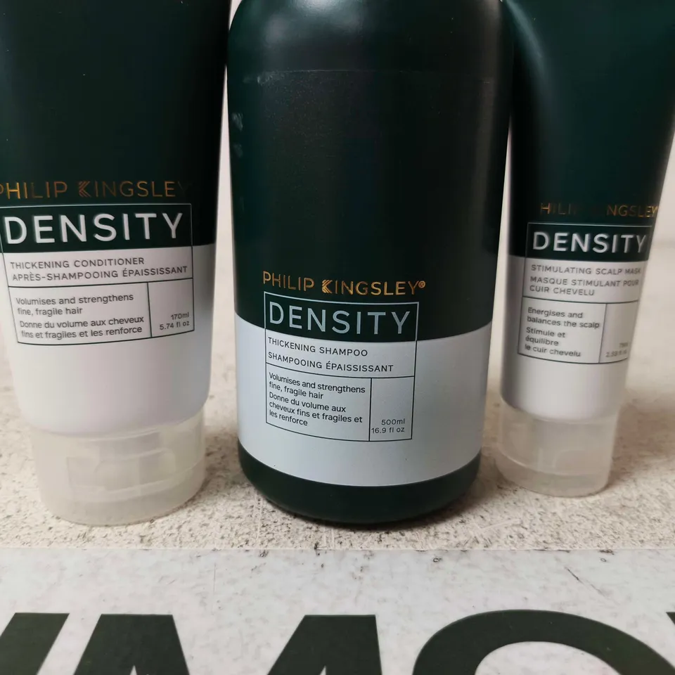 PHILIP KINGSLEY DENSITY HAIR CARE TRIO – SHAMPOO, CONDITIONER & SCALP MASK