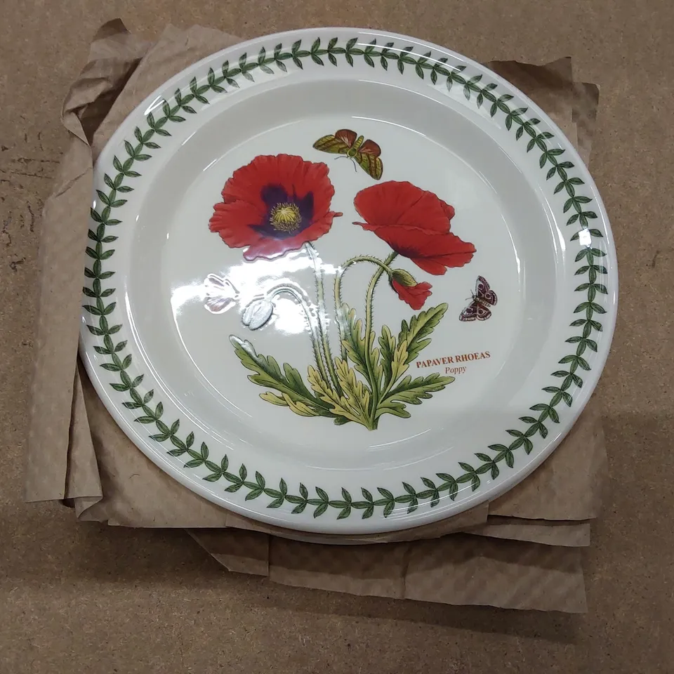 BOXED BOTANIC GARDEN POPPY DINNER PLATES - SET OF 4 (1 BOX)
