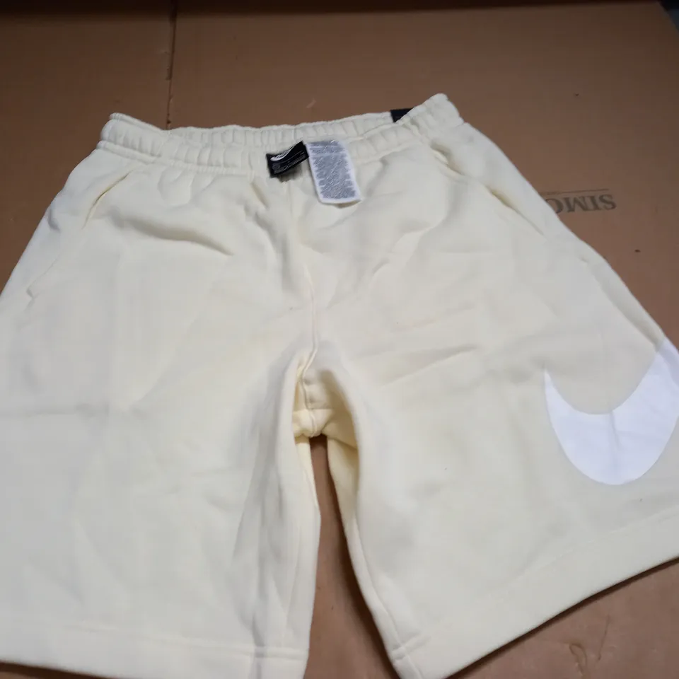 NIKE PALE YELLOW SHORTS - S