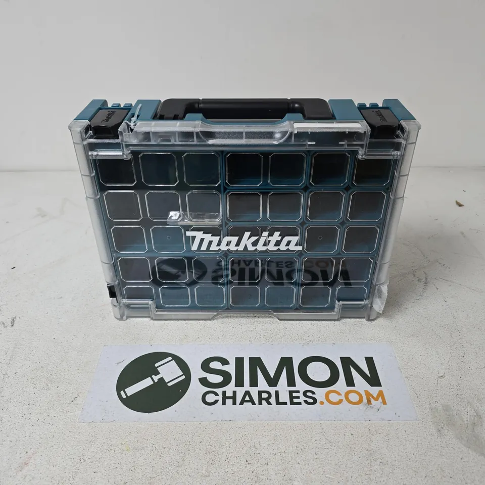 MAKITA MAKPAC 191X80-2 ORGANISER CASE WITH CLEAR LID WITH INSERTS