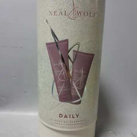 BOXED NEAL & WOLF DAILY CLEANSING SHAMPOO & CONDITIONER DUO 