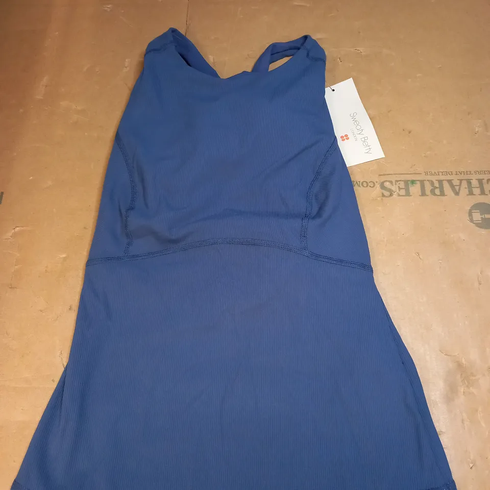 SWEATY BETTY SUPER SOFT RIB HIGH NECK WORKOUT TANK SIZE XS