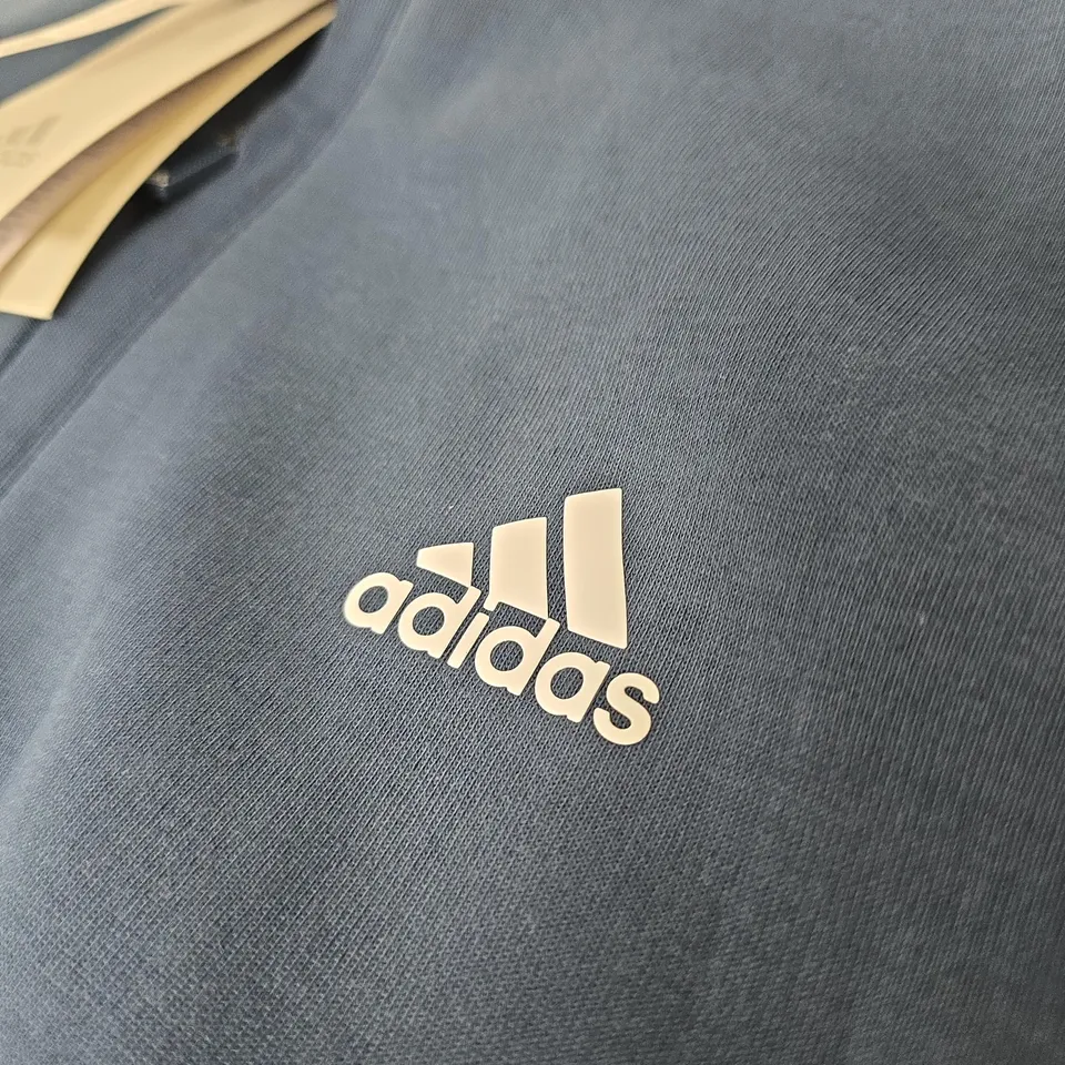 ADIDAS SLEEVELESS ZIP-TOP VEST – NAVY (UK S)