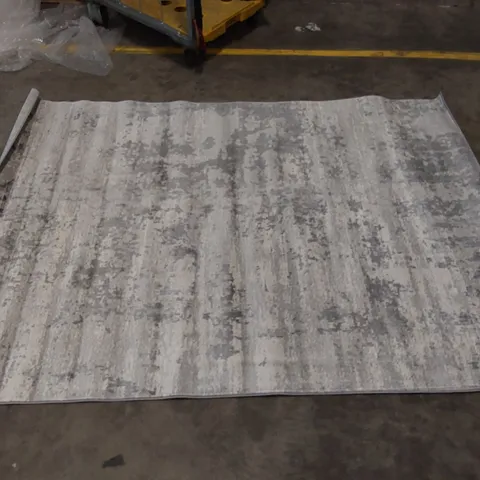MANZANARES POWER LOOM GREY/IVORY RUG // 160 X 220CM