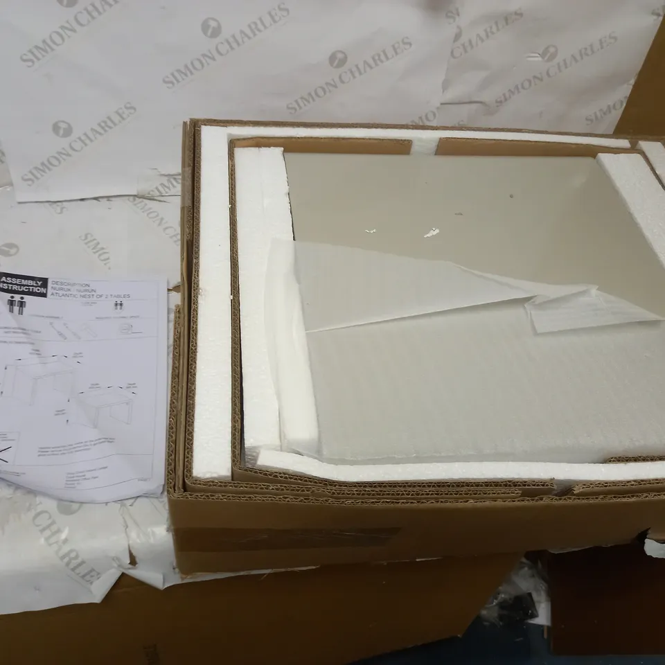 BOXED ATLANTIC NEST OF 2 TABLES- GREY (1 BOX) RRP £89