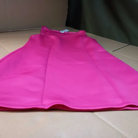 RIVER ISLAND PINK STATEMENT MIDI DRESS - SIZE 14