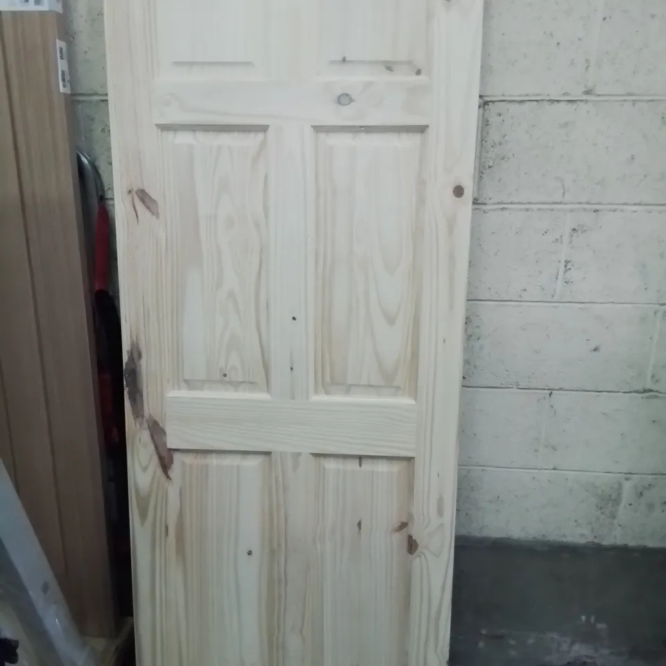 KNOTTY PINE 6 PANEL INTERNAL DOOR 1981 × 762mm