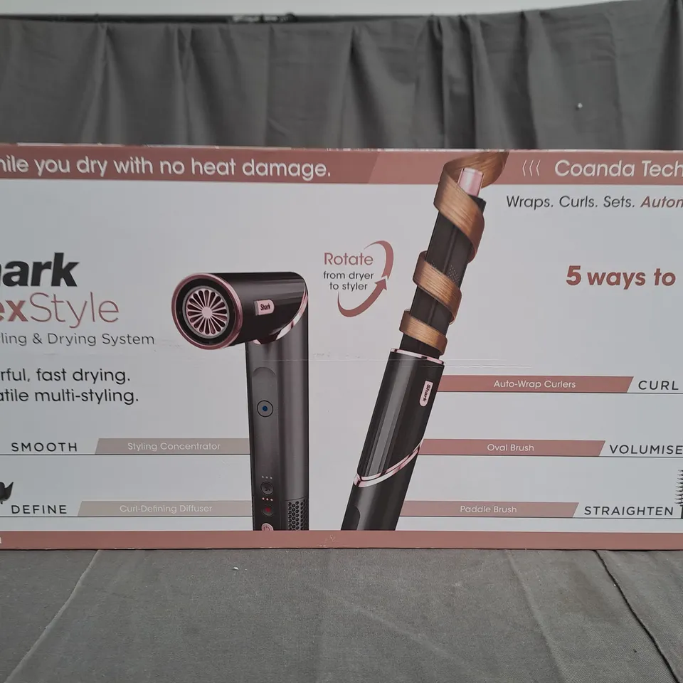 BOXED SHARK FLEXSTYLE HAIR STYLER AND DRYER 