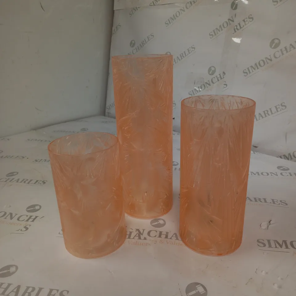 HOME REFLECTIONS SET OF 3 PRE-LIT CYLINDERS