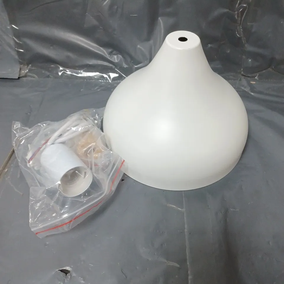 BOXED IDEGU RETRO STYLE SUSPENSION LIGHT WITH FITTINGS WHITE