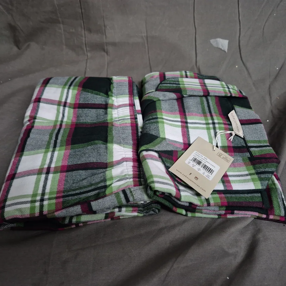 CYBERJAMMIES - FORREST DARK GREEN CHECK PYJAMAS - SIZE 22