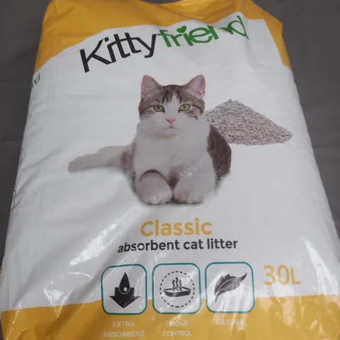 SEALED KITTYFRIEND CLASSIC ABSORBENT CAT LITTER - 30L