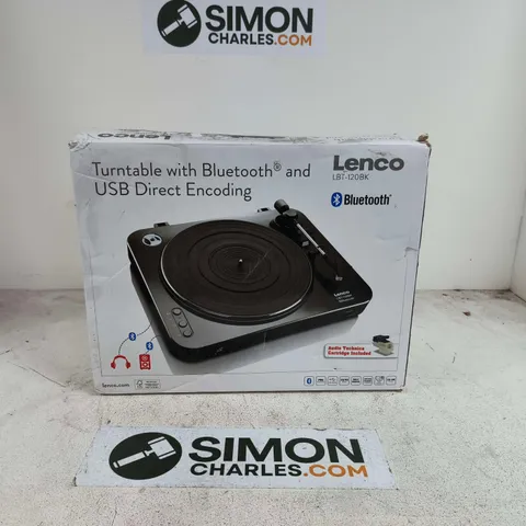 LENCO LBT-120 | 35 &45 RPM SEMI-AUTOMATIC BELT DRIVE USB TURNTABLE FOR VINYL