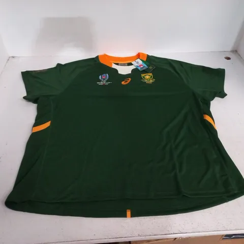 ASICS SOUTH AFRICA RUGBY SS HOME REPLICA SHIRT - 4XL