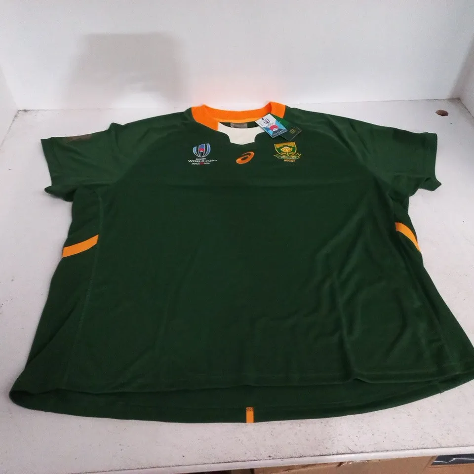 ASICS SOUTH AFRICA RUGBY SS HOME REPLICA SHIRT - 4XL