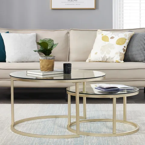 BOXED NIRVELLI FRAME COFFEE TABLE SET (1 BOX)