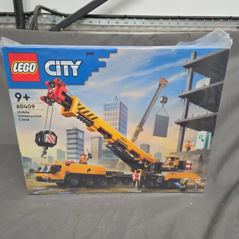 BOXED LEGO CITY YELLOW MOBILE CONSTRUCTION CRANE TOY 60409