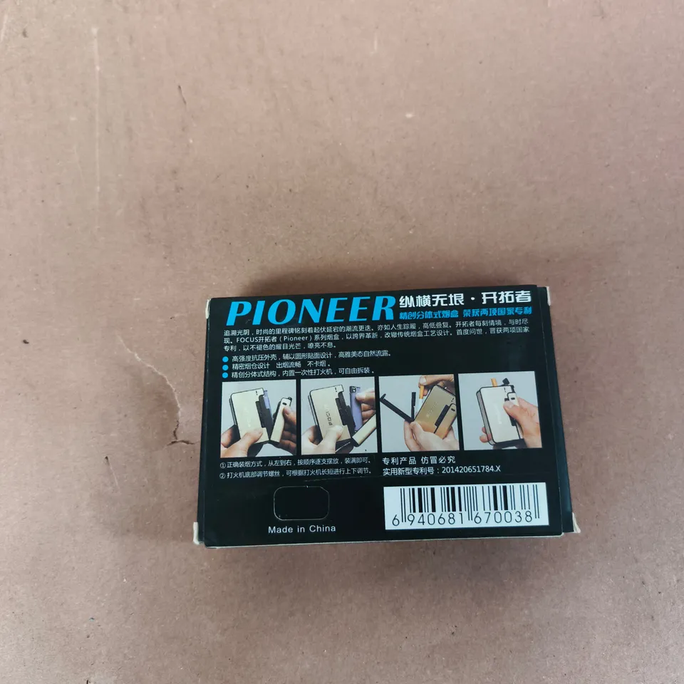TOTE OF APPROXIMATELY 12 ASSORTED ITEMS TO INCLUDE: PIONEER CIGARETTE HOLDER