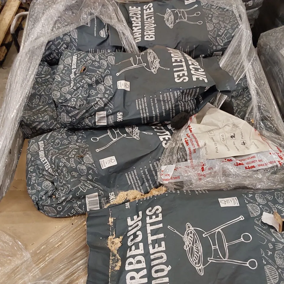 PALLET OF APPROXIMATELY 80X 5KG BAGS OF CHARCOAL BARBECUE BRIQUETTES