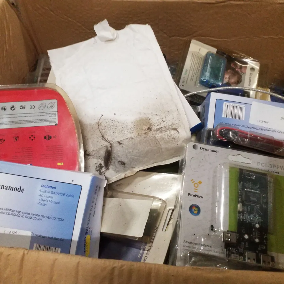 PALLET CONTAINING ASSORTED IT & NETWORKING PRODUCTS INCLUDING COMPUTER PCI NETWORK CARDS, HEADSETS, 3 PORT FIREWIRE PCI ADAPTER CARDS & PCI SOUND CARDS