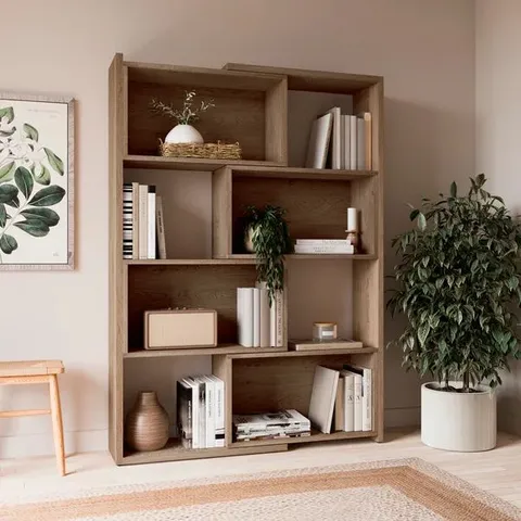 BOXED REN EXTENDABLE BOOKCASE - WALNUT EFFECT (1 BOX)