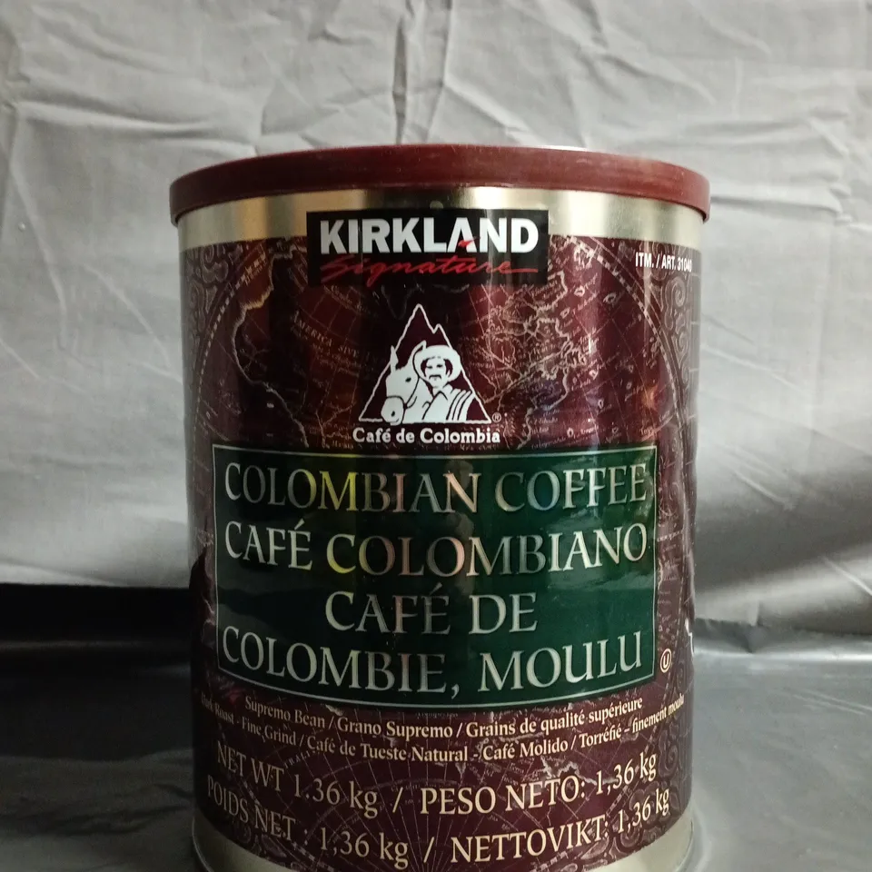 KIRKLAND SIGNATURE COLOMBIAN COFFEE, CAFÉ DE COLOMBIA – 1.36KG TIN