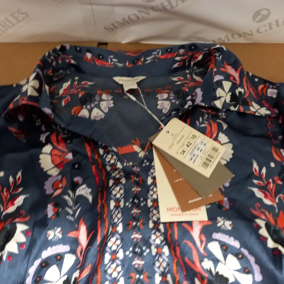 MONSOON PATTERENED DRESS - UK 14